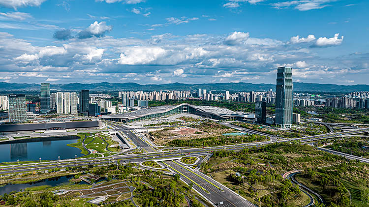 天府總部商務區。馬驥攝
