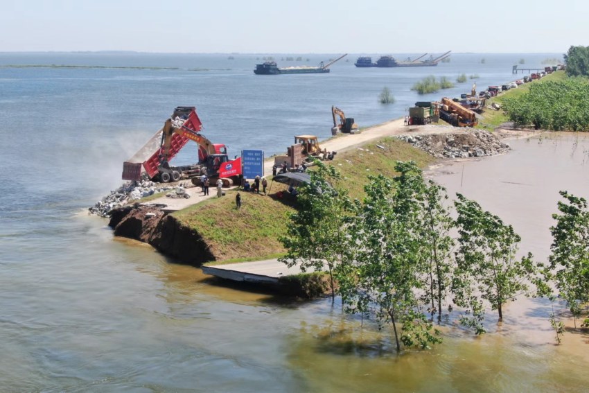 搶險現場。中國安能供圖