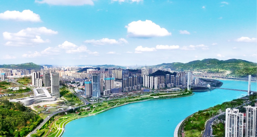 新區鳥瞰。宜賓三江新區供圖