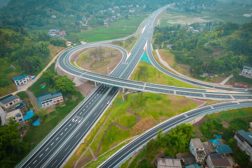 開梁高速互通。蜀道集團供圖