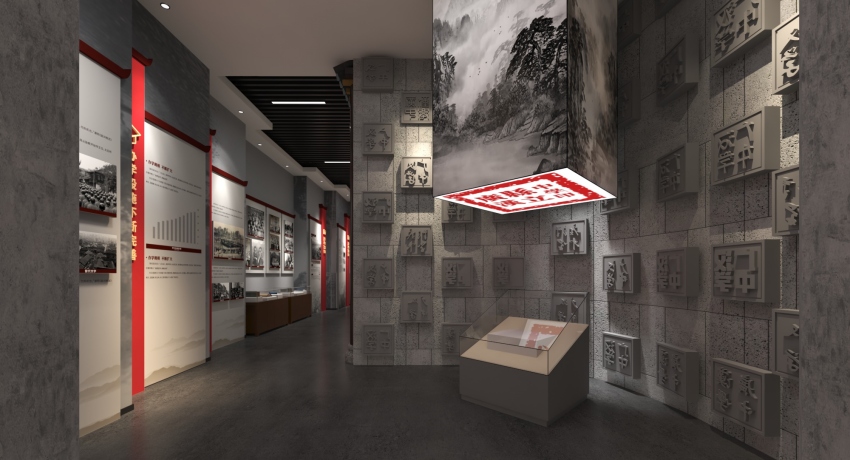 服務案例展示：某中學校史館。重慶政勤實業有限公司供圖