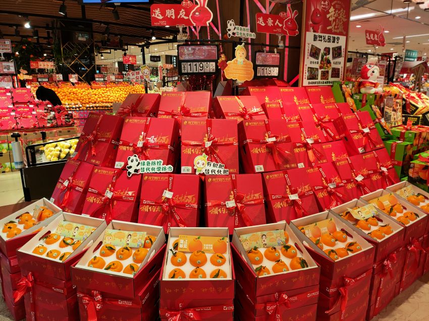 “兩個替代”柑橘走進高端商超。蒲江縣委宣傳部供圖