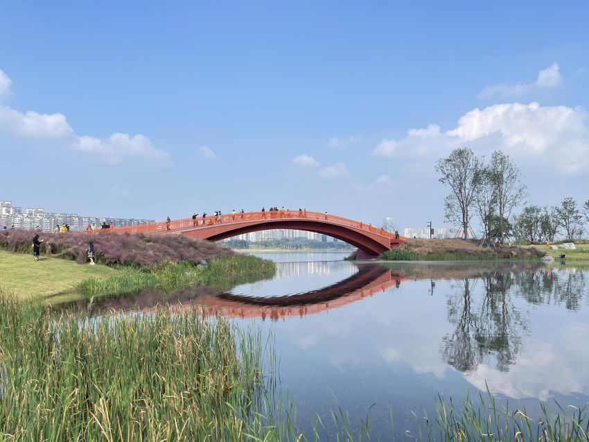 興隆湖。四川天府新區公園城市局供圖