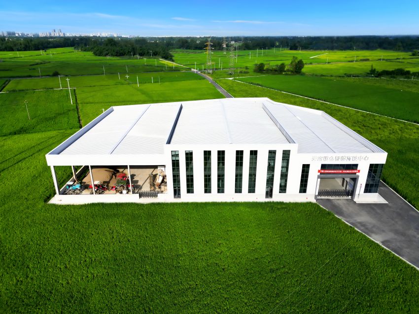 天府糧倉智能育秧中心。崇州市委宣傳部供圖