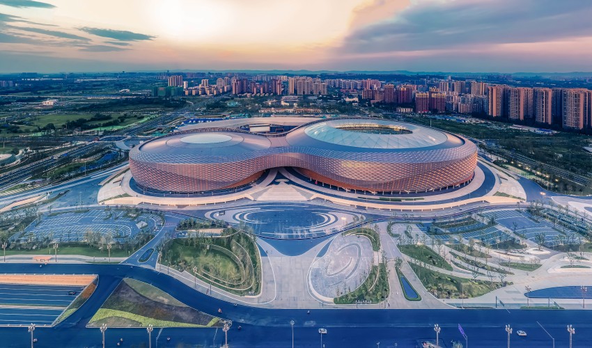 成都城投集團投資建設的鳳凰山體育公園。成都市國資委供圖