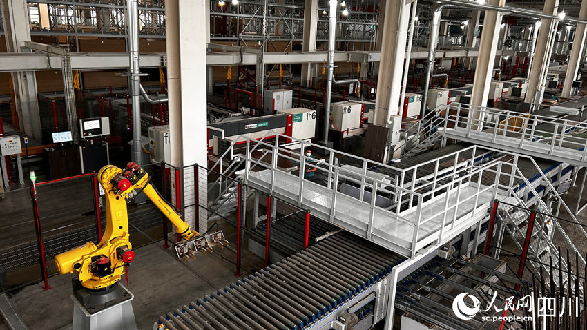 全友家居綠色智造4.0工廠。人民網 彭茜攝