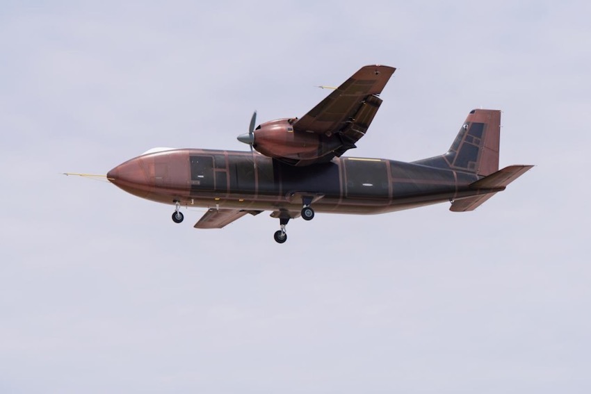 該機型首飛成功標志著我國自主研發的大型無人運輸機取得新的突破。自貢航空產業園供圖