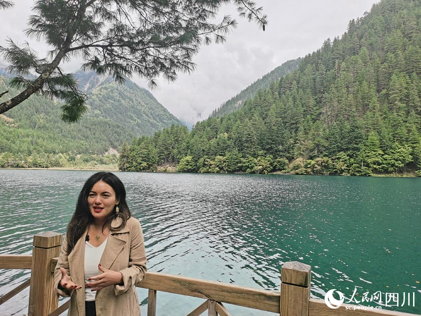 拉美媒體記者接受采訪。人民網記者 劉海天攝