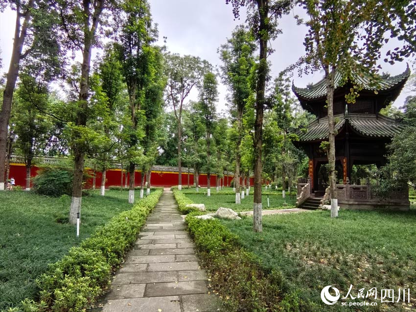 幽靜的禪林寺院。人民網記者 劉海天攝