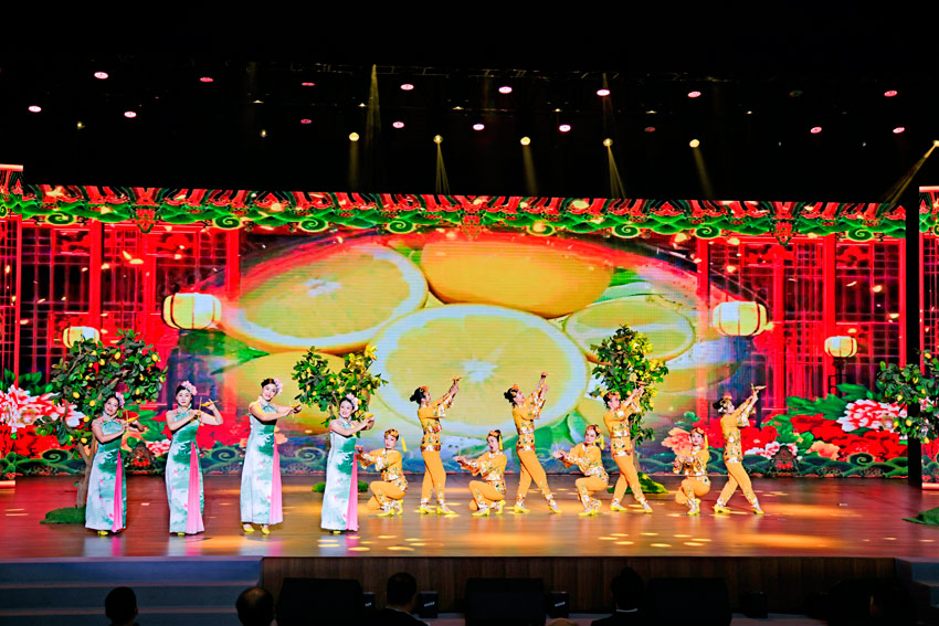 檸檬主題文藝節目表演。安岳縣委宣傳部供圖