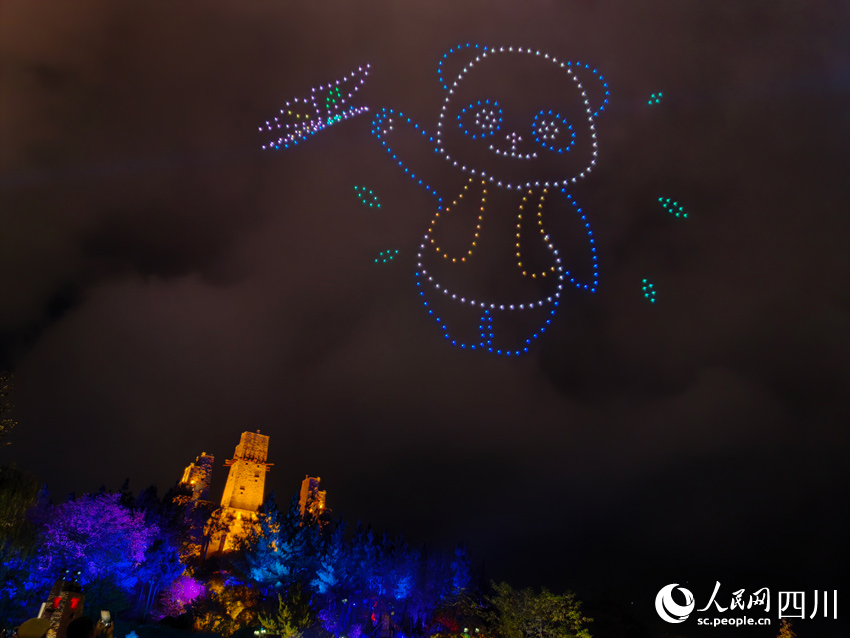 無人機表演活動。人民網記者 劉海天攝