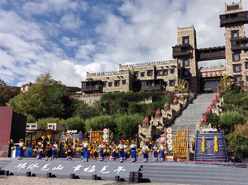 中國古羌城，新年氣氛濃。人民網記者 劉海天攝