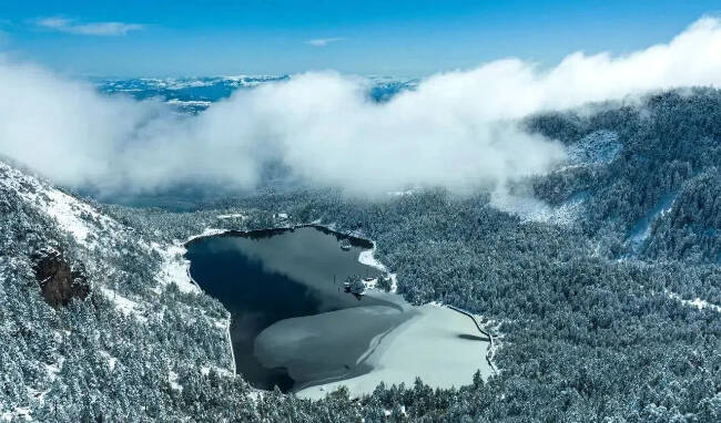 螺髻山景區航拍圖。螺髻山景區供圖