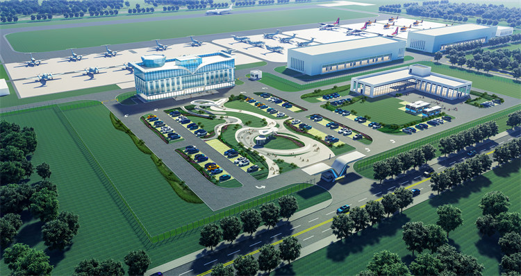 什邡通用機場效果圖，什邡市委宣傳部供圖