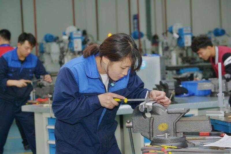 中德(成都)AHK職教培訓中心學子正在進行實訓。蒲江縣委宣傳部供圖