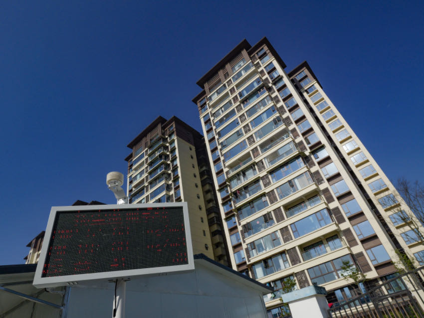 噪音檢測器的設置，有效避免了噪音污染。曾宇攝