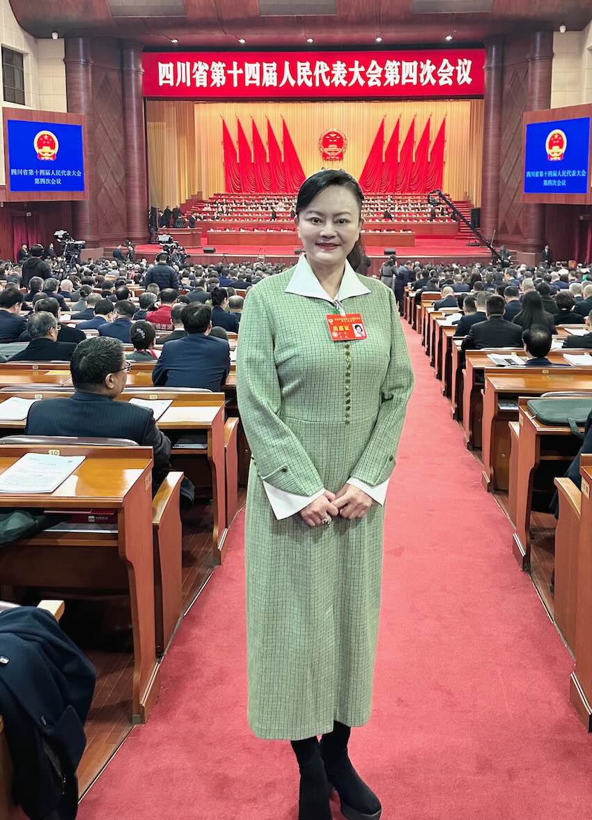 四川省政協委員李蓉。本人供圖