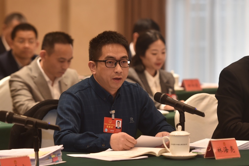 四川省人大代表林海亮。張雷攝