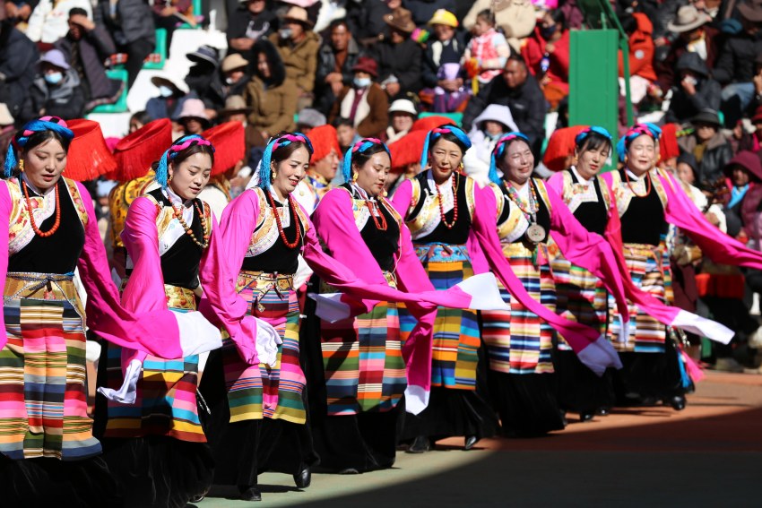 非遺文化展演現場1。巴塘縣委宣傳部供圖