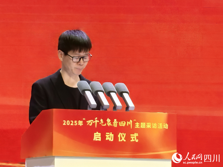 劉文章發言。人民網 薛育建攝