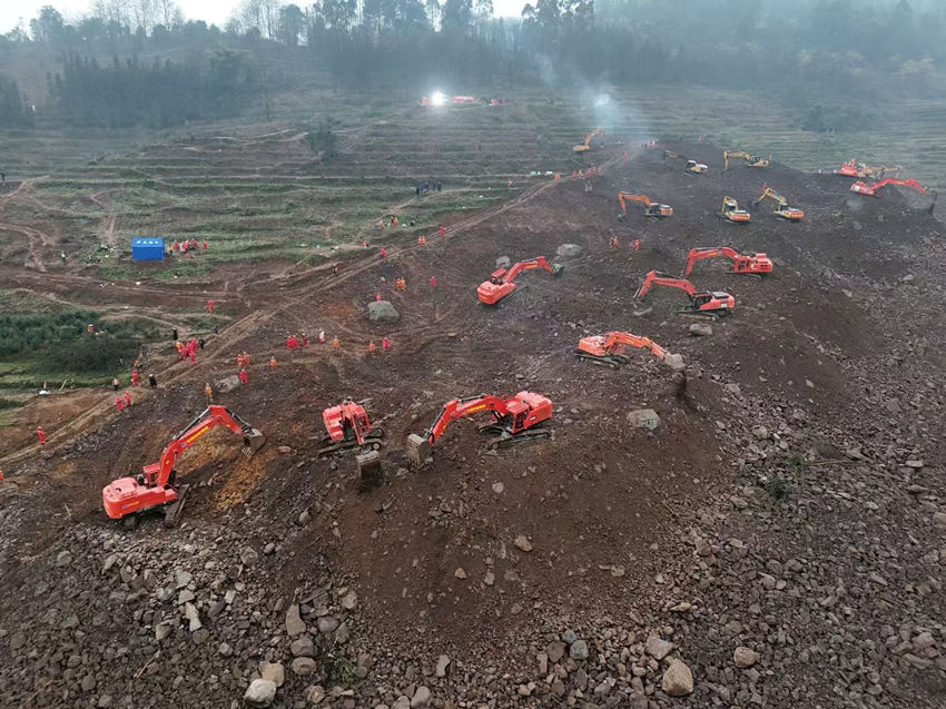 搶險救援現場。中國安能供圖