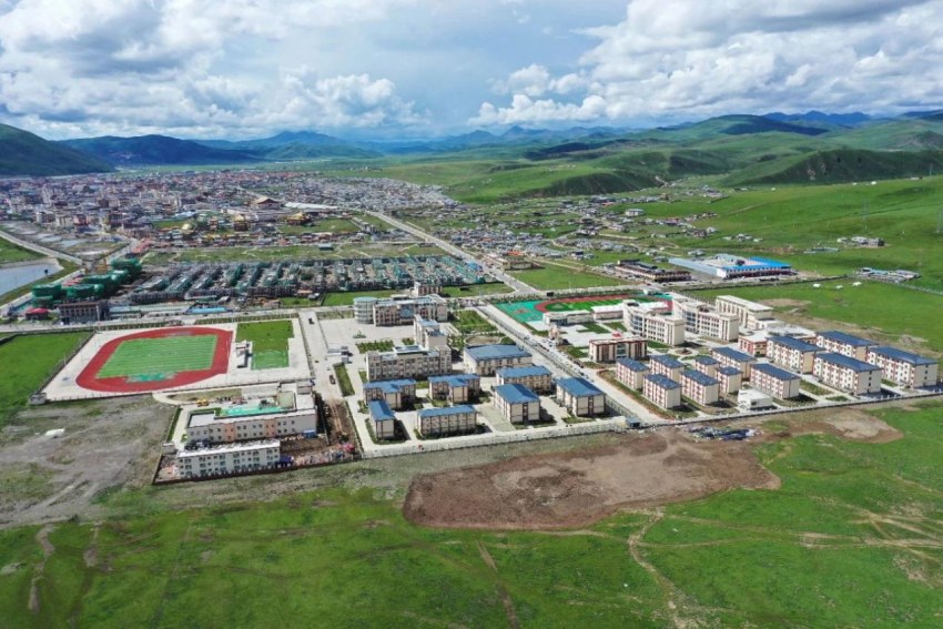 色達縣城區學校（園）布局。甘孜州教育和體育局供圖