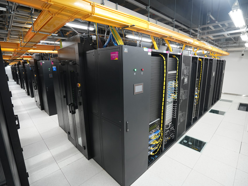 中國移動智算中心（成都）機房。受訪者供圖