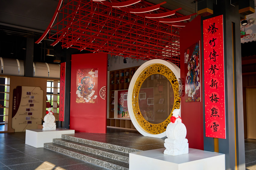 年俗書局內景。綿竹金申文旅公司供圖