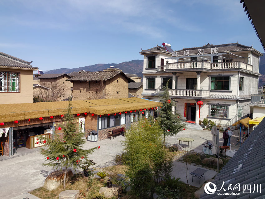 越西縣瀾庭別院民宿。人民網記者 劉海天攝