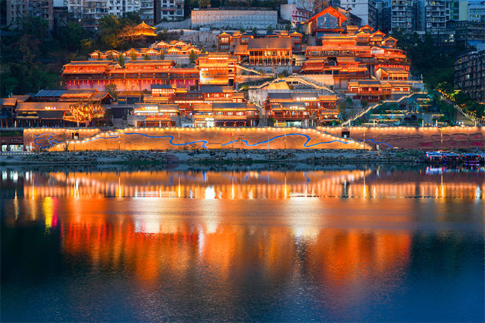 4月15日,拍攝四川廣安市武勝縣沿口古鎮建筑群。范聰攝