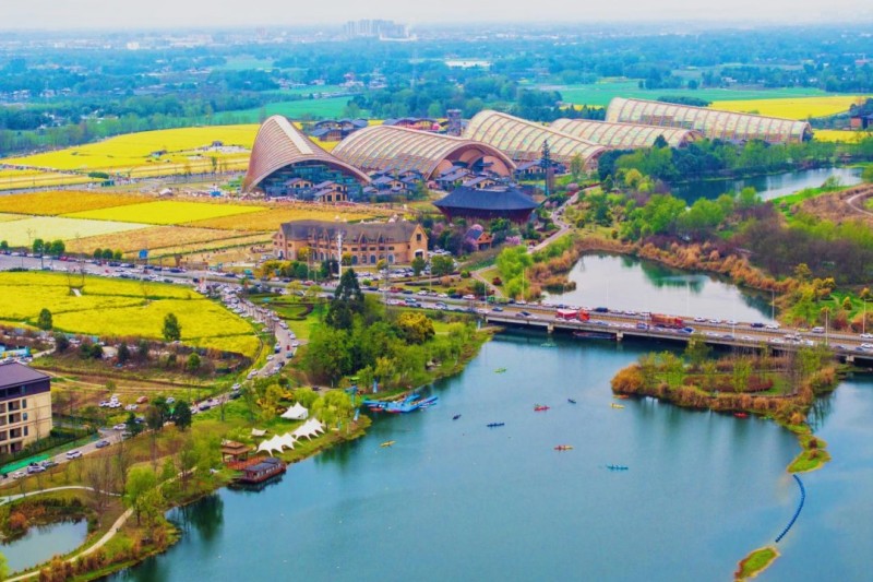 姚灘濕地靜湖。成都市文廣旅局供圖