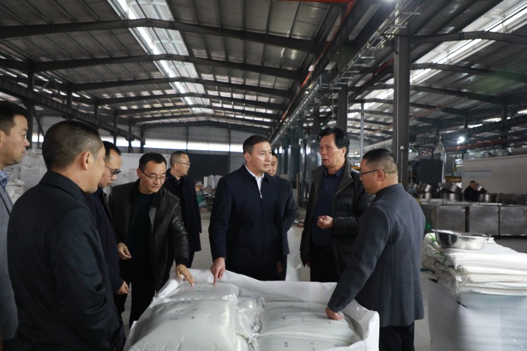 辛俊在中國西部（廣元）綠色家居產業城調研企業生產工作。楊旭攝