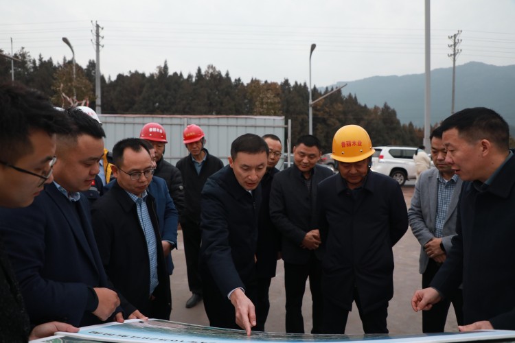 辛俊在中國西部（廣元）綠色家居產業城調研四川魯麗綠色數智家居產業園建設工作。楊旭攝