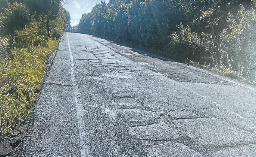 改造前的道路。受訪者供圖