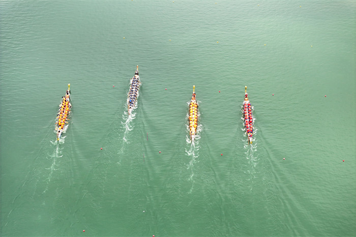 航拍比賽場景。武勝縣融媒體中心供圖