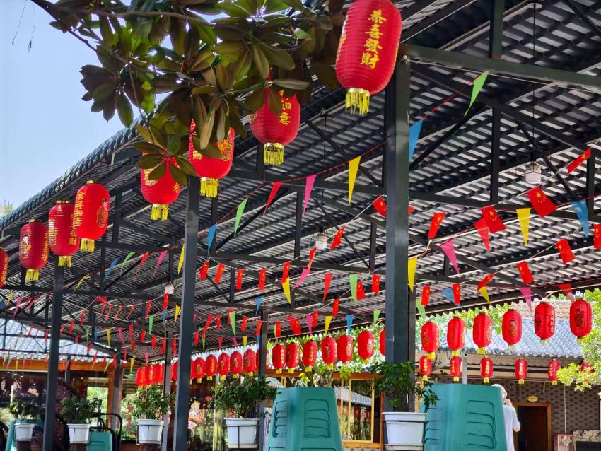 花荄鎮貓兒溝農家樂。實習生唐藝娟攝