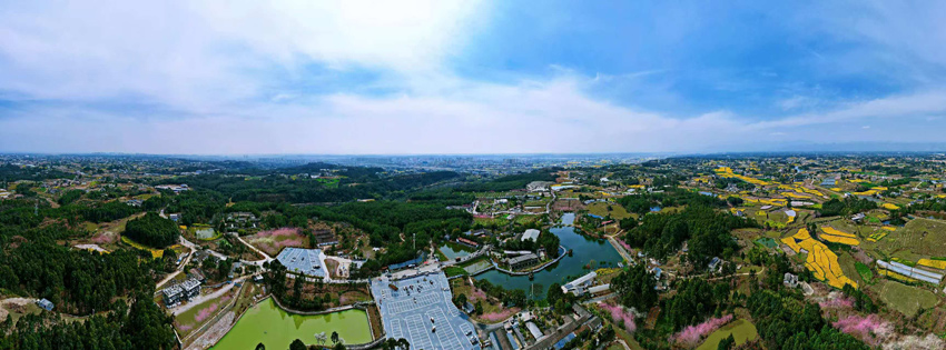 產業園區鳥瞰圖?；ㄇD鎮黨委供圖