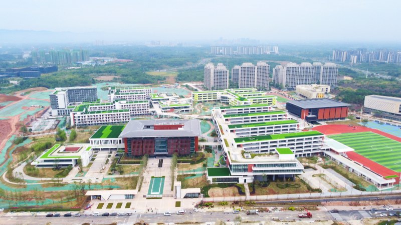 用于世運會場館（場地）的中國五冶集團成都七中東部學校項目。中國五冶集團供圖