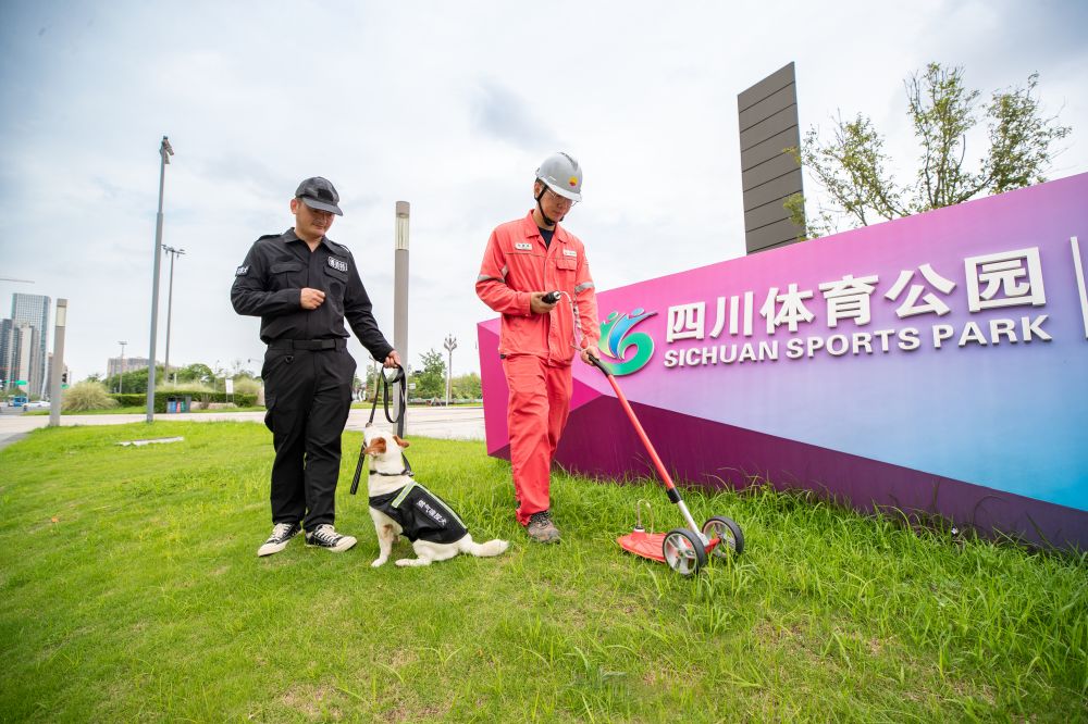 燃氣巡檢“搭檔”為世運會保供護航。高雋淞攝