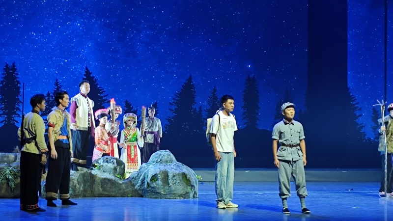 情景劇《路》展演現場。德昌縣委宣傳部供圖