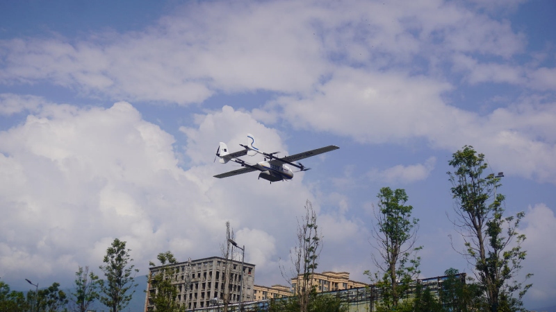 無人機郵路正式運營。德昌縣委宣傳部供圖