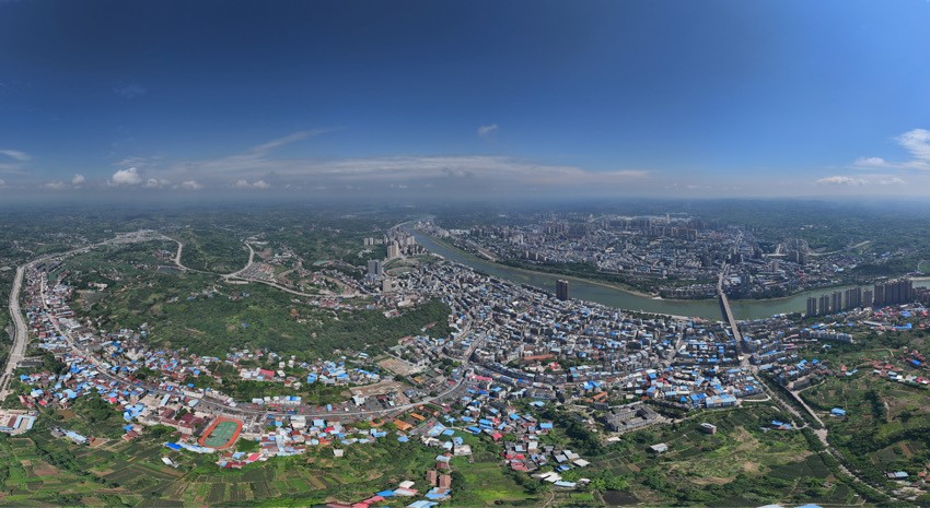 資中全景。劉鐵流攝