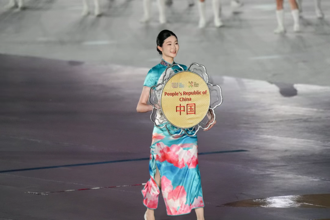 2025年成都世運會開幕式指示牌。成都世運會開閉幕式導演組供圖