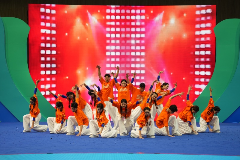 健身操比賽現場。主辦方供圖