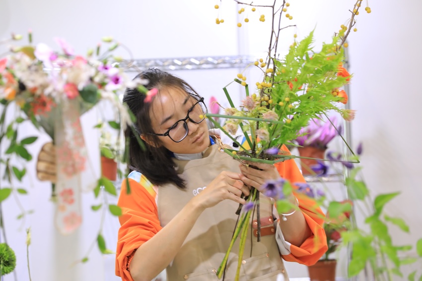 盧勝含在比賽現場。蘇鶴攝