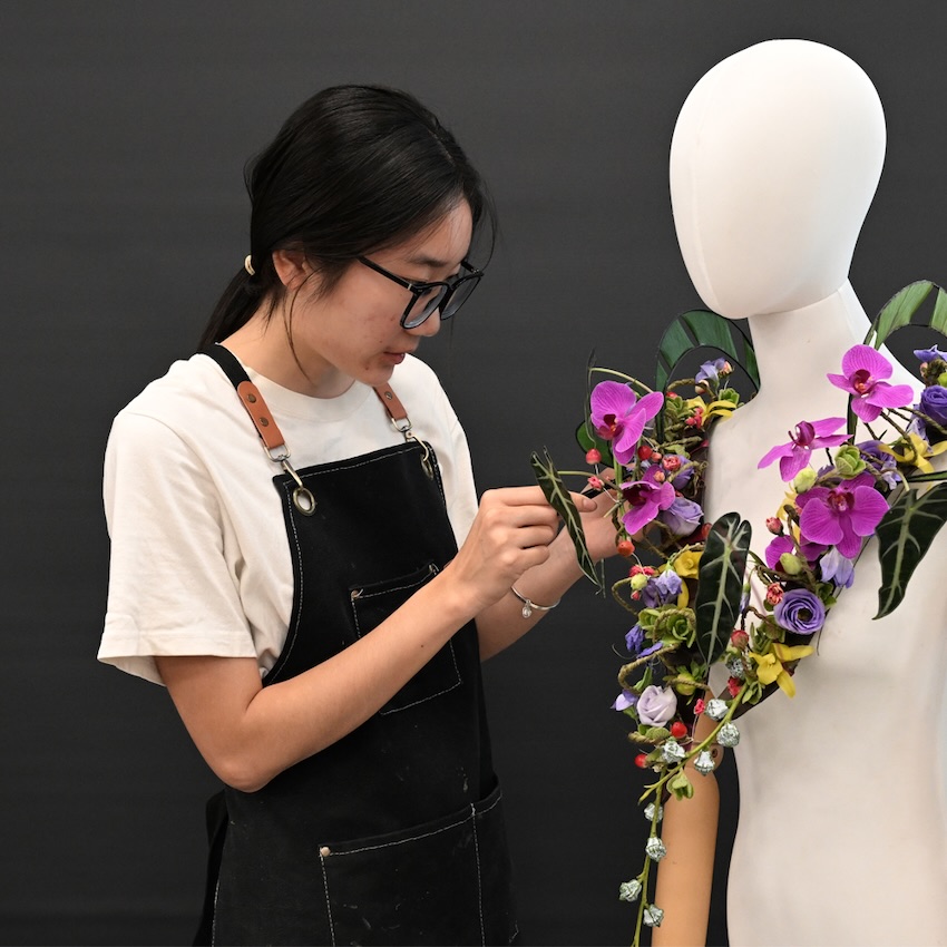 花藝項目四川隊選手盧勝含。本人供圖