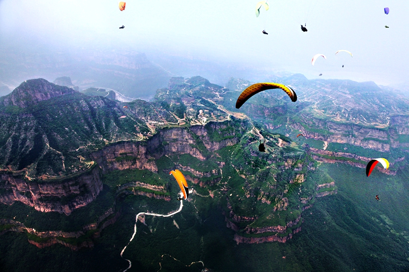 林慮山滑翔基地。安陽市文旅局供圖