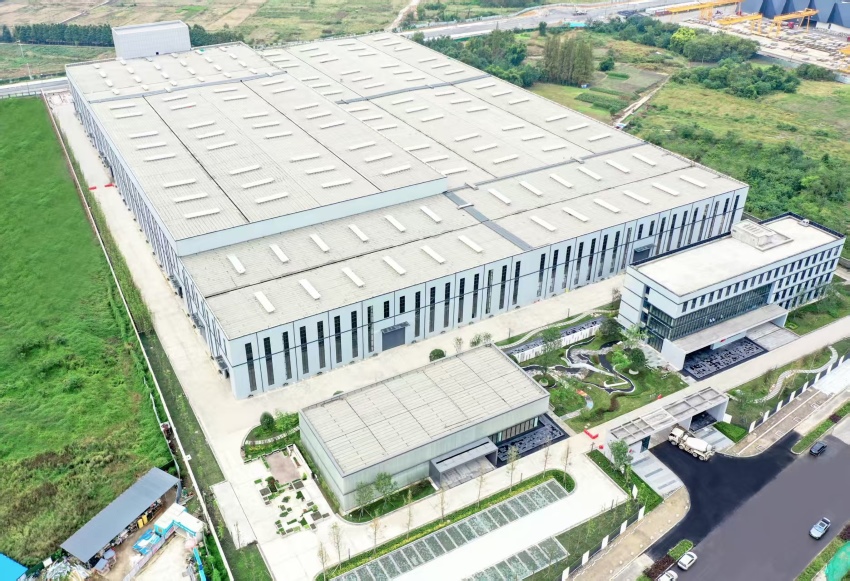 雙流區建筑垃圾資源化利用示范基地實景圖 。成都市城管委供圖