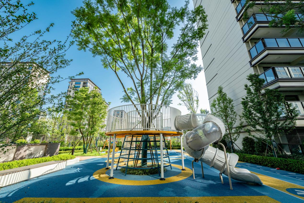 馬廠壩TOD保租房小區景觀。成都軌道集團供圖