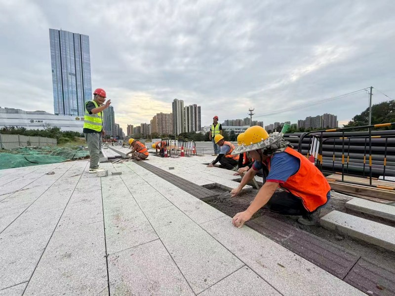 雅頌路施工現場。中國五冶集團供圖